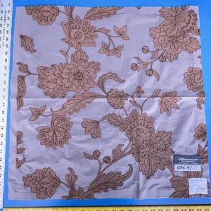 IMG_2576 28 Berkbox47 26″x 26″ Square  Scalamandre Christian Fischbacher LEORA Botanical Foliage Pink