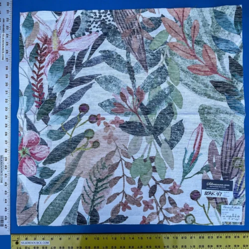 29 Berkbox47 26″x 26″ Square  Scalamandre Christian Fischbacher ESTIVAL Botanical