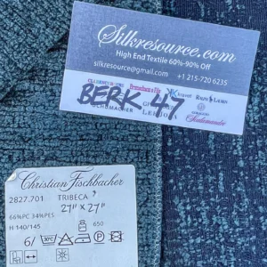 IMG_2600 39 Berkbox47 27″x 27″ Square Scalamandre Christian Fischbacher TRIBECA  Wool Solid Texture