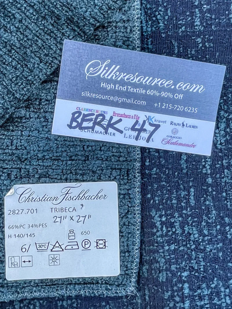 IMG_2600 39 Berkbox47 27″x 27″ Square Scalamandre Christian Fischbacher TRIBECA  Wool Solid Texture