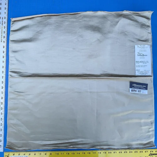 50 Berkbox47 28″x 28″ Square Scalamandre CLAN CHAMPAGNE Light Gray Viscose Plain