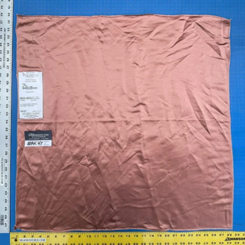 55 Berkbox47 28″x 28″ Square Scalamandre CLAN CORAL Peach Viscose Plain