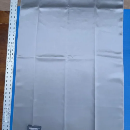 11 Berkbox48 44″x 27″  Scalamandre MONROE Silver Gray Plain Solid Texture