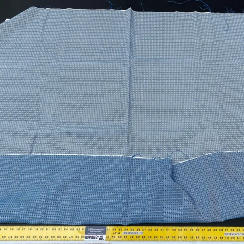 IMG_5404 1 Berkbox57 Outdoor 1.5yard Bird's Eye Weave Azure Blue White Linen MSRP USD270