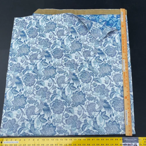 IMG_5442 13 Berkbox57 Outdoor  2 yards x 30"  Scalamandre Blue and White Botanical with Large pattern design