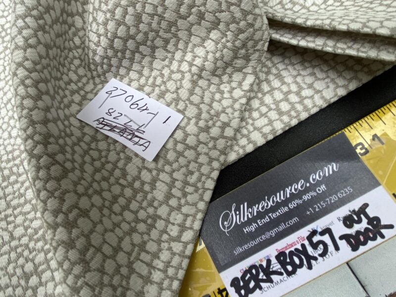 16 Berkbox57 Outdoor 2.4yard Scalamandre STINGRAY FLAX Jacquard MSRP USD 218