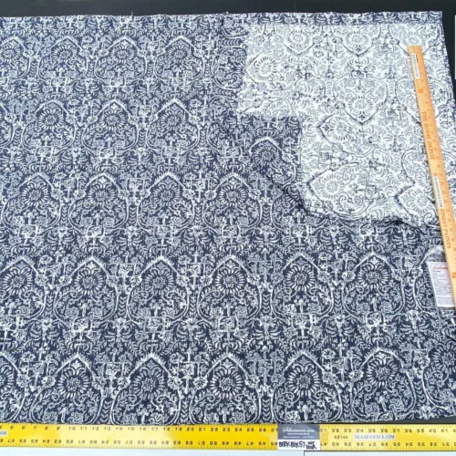 IMG_5454 17 Berkbox57 Outdoor 2.4yard Scalamandre SARONG Navy Endless Summer Jacquard MSRP USD374