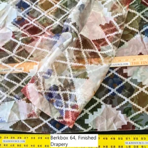 IMG_5542 6 Berkbox64 Finished Drapery 2.5yard Scalamandre Printed "Sheer" Lace over Rose