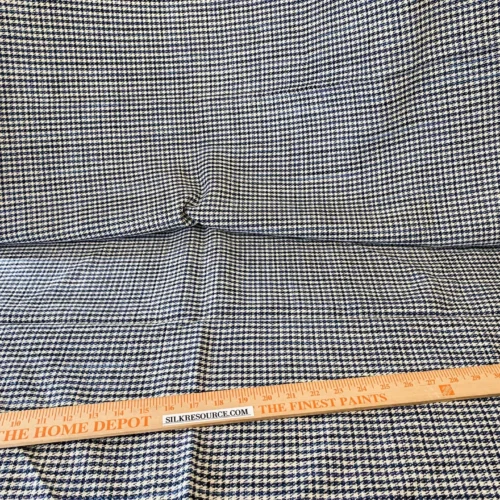 IMG_5602 14 Berkbox64 Finished Drapery 2.4yard Scalamandre BANBURY STRIE CHECK Indigo MSRP USD264/y