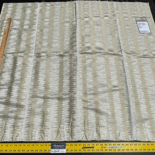 IMG_5726 10 Berkbox61 1.2 yard Scalamandre KONYA IKAT STRIPE Jacquard Beige MSRP USD198/y