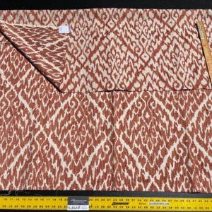 IMG_5732 12 Berkbox61 1.5 yard Scalamandre LHASA IKAT WEAVE Coral Orange  MSRP USD362/y