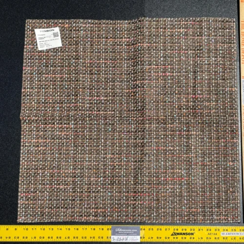 IMG_5735 13 Berkbox61 27"x27" yard Scalamandre Square CONFETTI BROWN Woven MSRP USD340/y