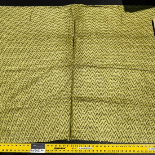 IMG_5774 10 Berkbox62 1.2 yard Scalamandre CHEVRON CHINELLE CHARTREUS  Green MSRP USD246/y