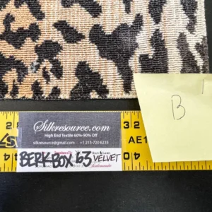 IMG_5819 12 Berkbox63 Square Scalamandre Old World Weavers Leopard Velvet in Piccolo Linen Hiend Animal skin Cheetah Orange Black Velvet MSRP USD 500+/yard
