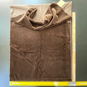 IMG_5833 16 Berkbox63 30"x1yard Scalamandre Mohair Velvet Plain Brown