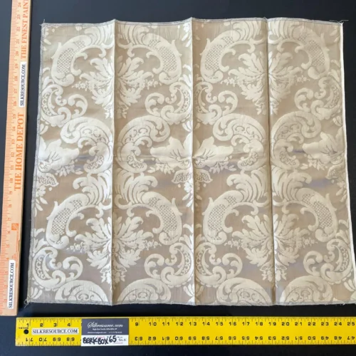 IMG_5867 9 Berkbox65 Square Scalamandre Botanical Beige Large Pattern