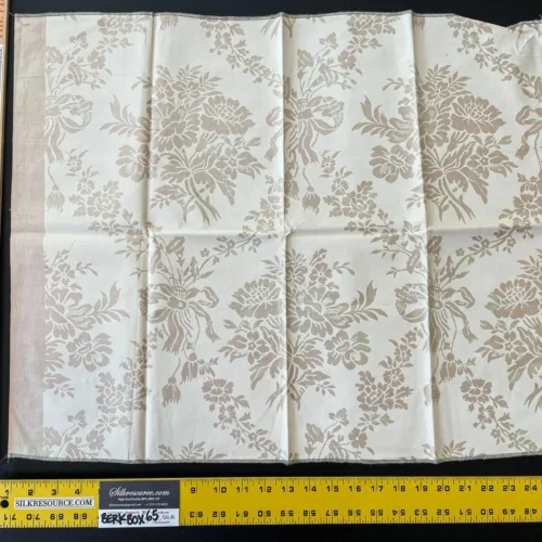 IMG_5885 15 Berkbox65 Square 20"x26" Scalamandre Renaissance Floral White Beige Woven