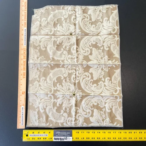 28 Berkbox65 23"x18" Scalamandre Botanical Brown White Large Pattern