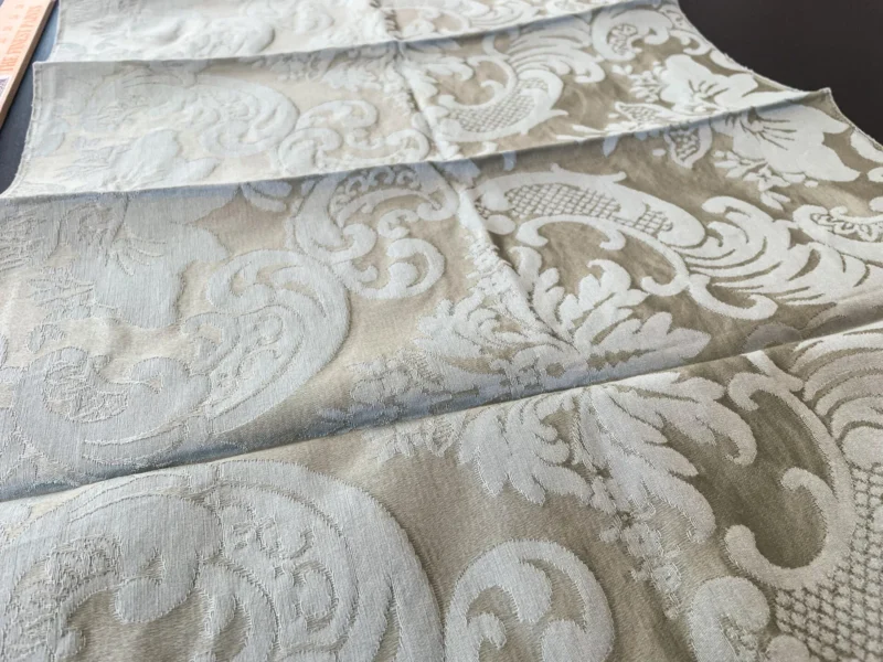 IMG_5994 21 Berkbox66 25"x18" Scalamandre Botanical Gray Beige Large Pattern