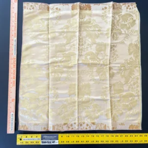 IMG_5996 22 Berkbox66 27"x27" Square Scalamandre Silk Damask Beige Botanical