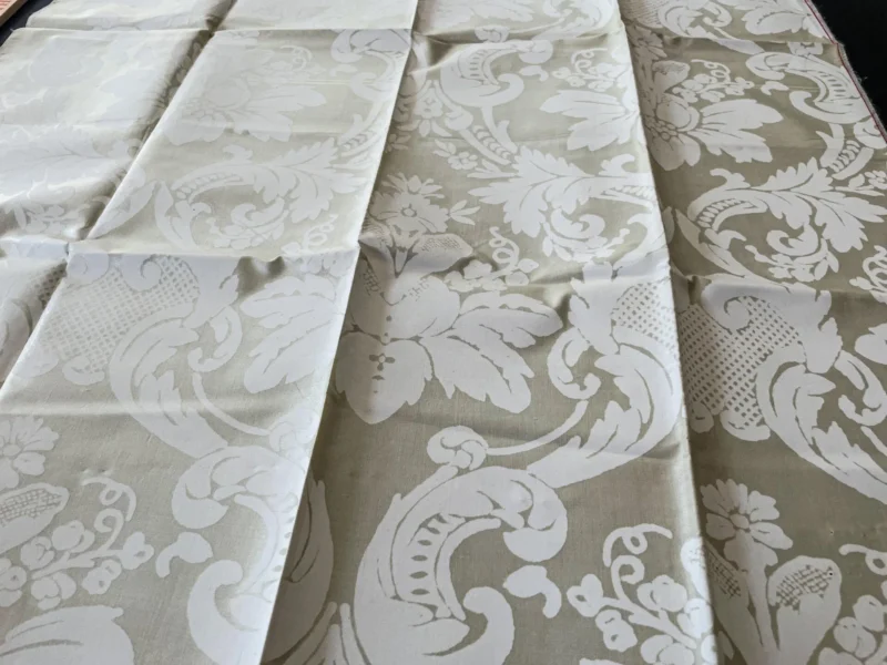 IMG_6005 24 Berkbox66 24"x 27" Scalamandre Silk Print Damask Beige White