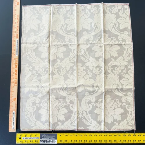 IMG_6017 28 Berkbox66 SQUARE 27"x24" Scalamandre Silk Print Damask Deep Gray