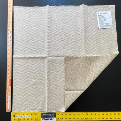 IMG_6196 10 Berkbox68 26"x27"  Scalamandre SAVILE HERRINGBONE Sand Beige from Boris Kroll Chevron Herringbone heavy duty