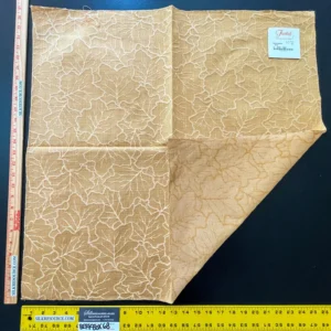 IMG_6216 20 Berkbox68 27"x27" Square  Scalamandre MAPLEWOOD GOLD Leaf Botanical Foliage