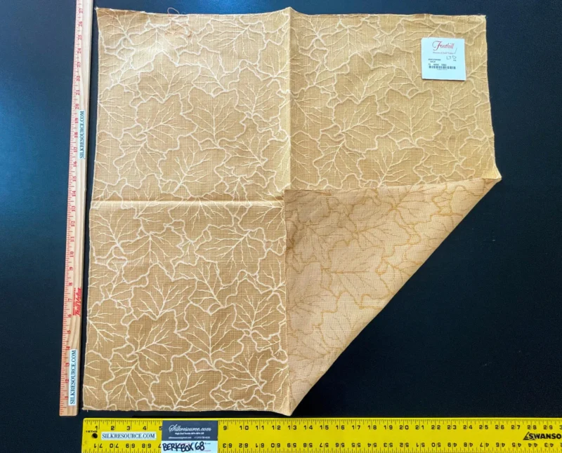 IMG_6216 20 Berkbox68 27"x27" Square  Scalamandre MAPLEWOOD GOLD Leaf Botanical Foliage