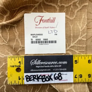 IMG_6217 20 Berkbox68 27"x27" Square  Scalamandre MAPLEWOOD GOLD Leaf Botanical Foliage