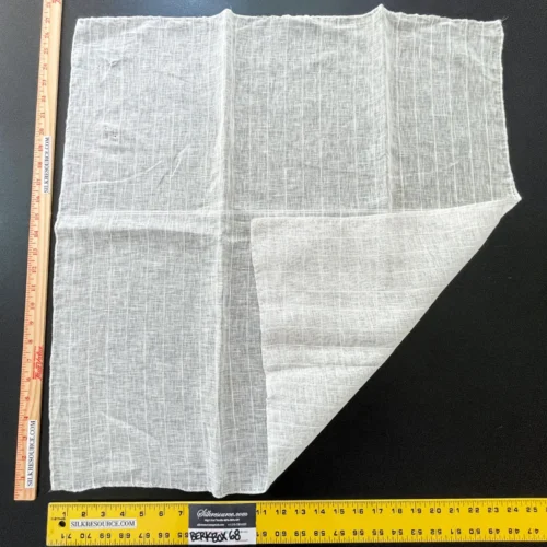 42 Berkbox68 27"x27" Scalamandre Sheer White  Texture Solid