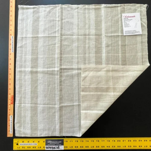 IMG_6275 49 Berkbox68 26"x26" Scalamandre MONTAUK STRIPE SHEER Linen Beige Atmosphere Sheers