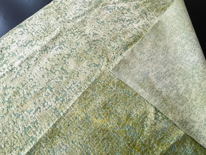 IMG_6301 61 Berkbox68 27"x27" Square Scalamandre Cut Velvet Green Small Scale Texture