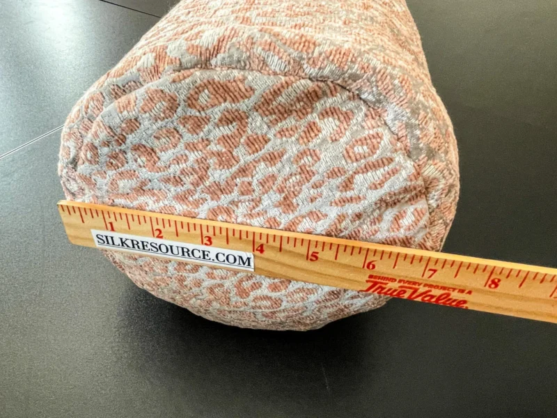 IMG_6304 PILLOW 21"x7" Scalamandre LEOPARD BOLSTER PINK SAND Animal Skin MSRP USD339+