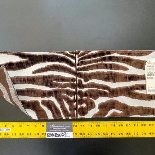 17 Berkbox69 8″x27″ Scalamandre EL MOROCCO Espresso Brown Ovation Collection Cut-Velvet