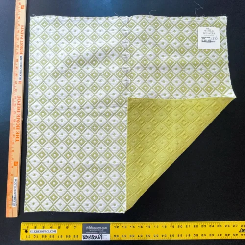 34 Berkbox69 25″x27″ Square Scalamandre HARRISON HOUSE PEAR Green Diamond Ogee