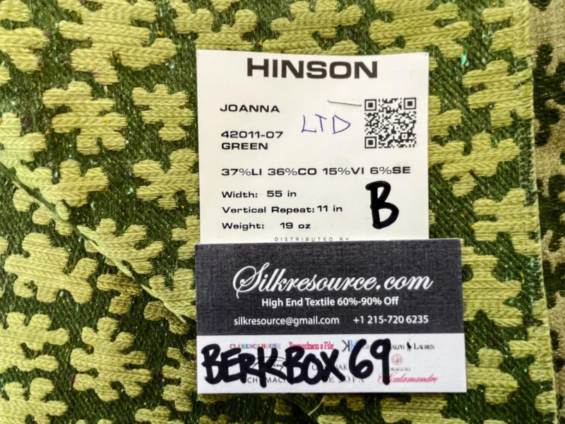 IMG_6452 51 Berkbox69 27″x27″ Square Scalamandre Scalamandre JOANNA Green Abstract Botanical Foliage