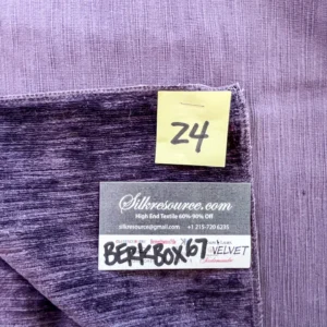 24 Berkbox67 28x 28" Square Scalamandre Velvet Purple Plains Texture