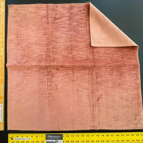 IMG_6650 37 Berkbox67 27x 27" Square Scalamandre Velvet Peach Plains Texture