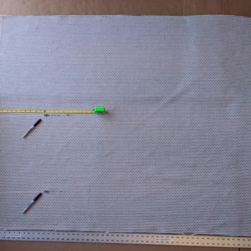 PXL_20230724_224531411.MP~2 1.3Y Scalamandre Maia Grey Watkins Pewter Silver Blue Chenille MSRP USD 178/yard (Defects)