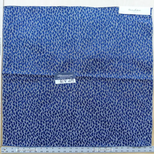 4 EV24 25"x26" Christian Fischbacher LAGOON Navy Blue Small Scale