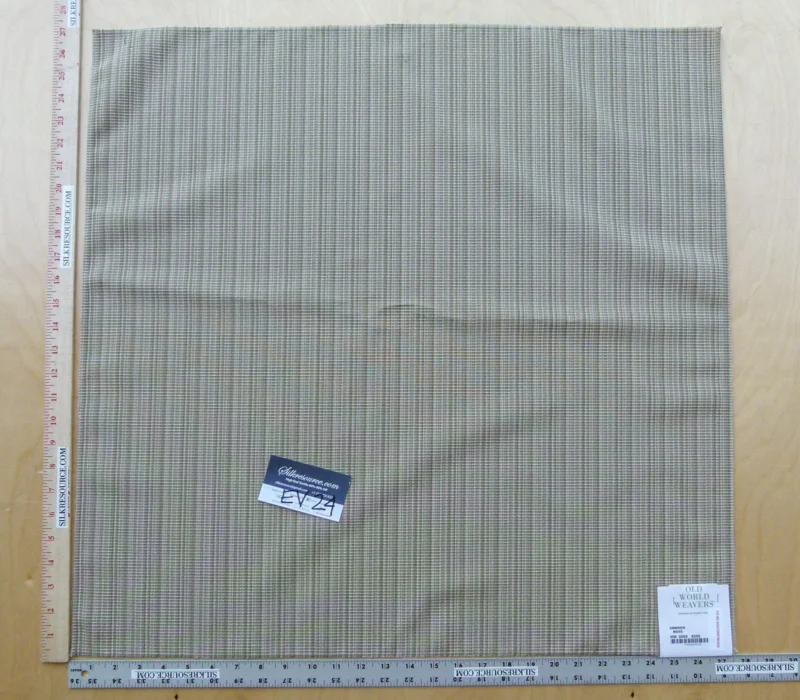 14 EV24 27"x27" Square Scalamandre Texture Plain  Green Stripe