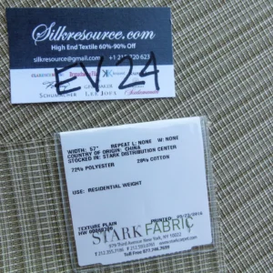 14 EV24 27"x27" Square Scalamandre Texture Plain  Green Stripe