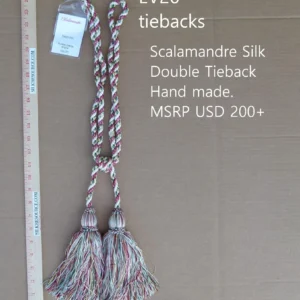 P1120257 Scalamandre Silk Double Tieback Hand Made MSRP USD200+  T2825-001