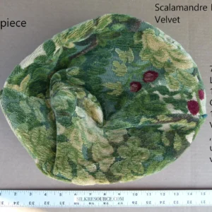 P1120301 Pillow Case only Scalamandre Marly Velvet Green Sphere Pillow 12" Diameter