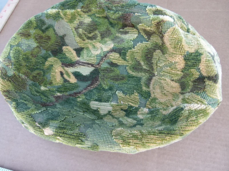 P1120304 Pillow Case only Scalamandre Marly Velvet Green Sphere Pillow 12" Diameter