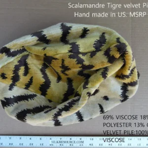 P1120306 Pillow Case only Scalamandre Tigre Velvet Pillow Handmade in US Sphere Pillow
