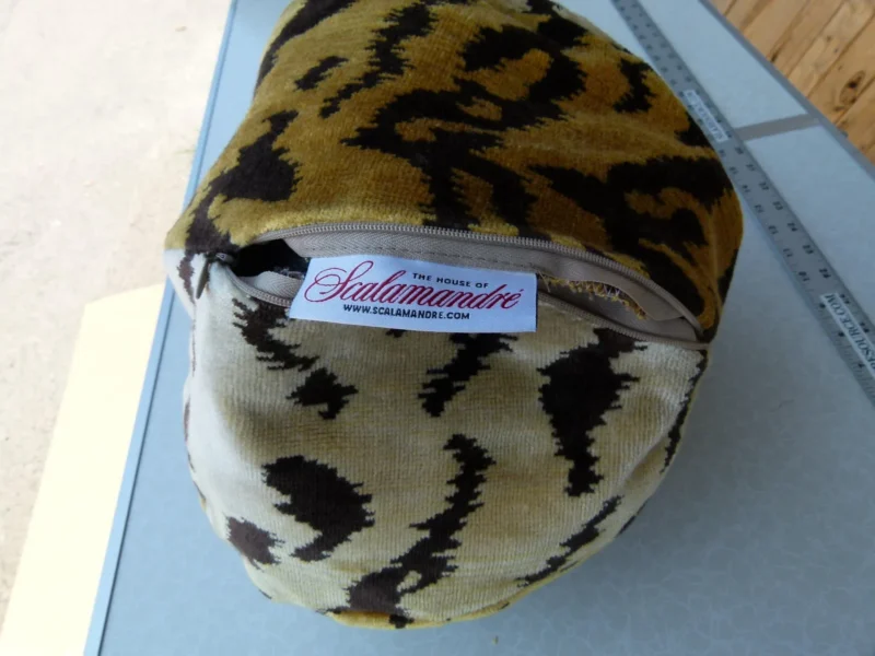P1120313 Pillow Case only Scalamandre Tigre Velvet Pillow Handmade in US Sphere Pillow