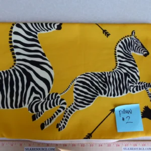 Pillow Case only Scalamandre Zebra Outdoor Lumbar Pillow Yellow Black 22"x14" MSRP USD 259 (#1)