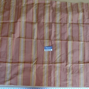 P1120435 17 EV27 2.1yd x 48"wide Scalamandre GRANVILLE STRIPE GINGER Silk Stripe Pink Gold